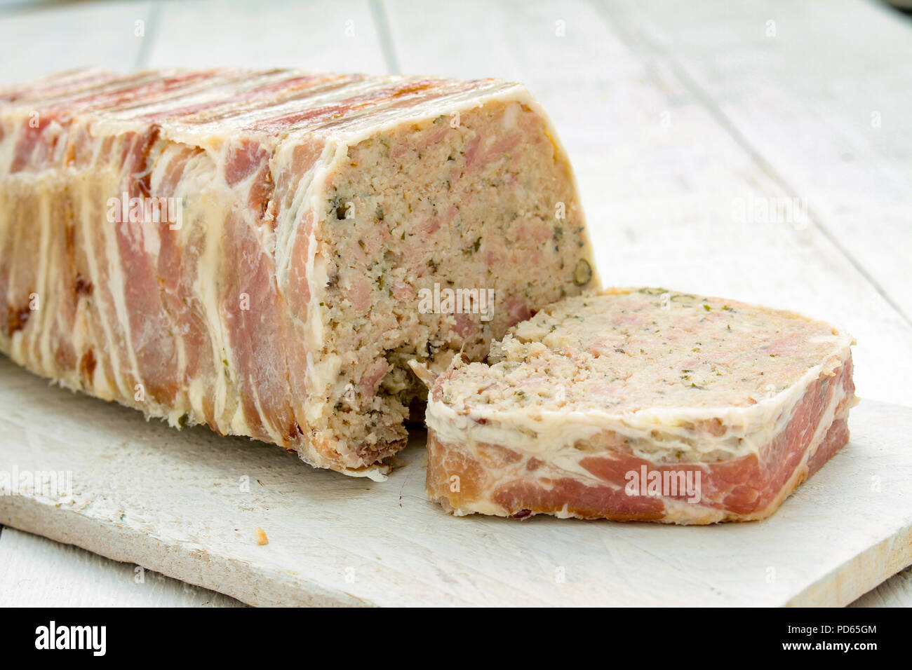 pork pate terrine appetizer Stock Photo Alamy