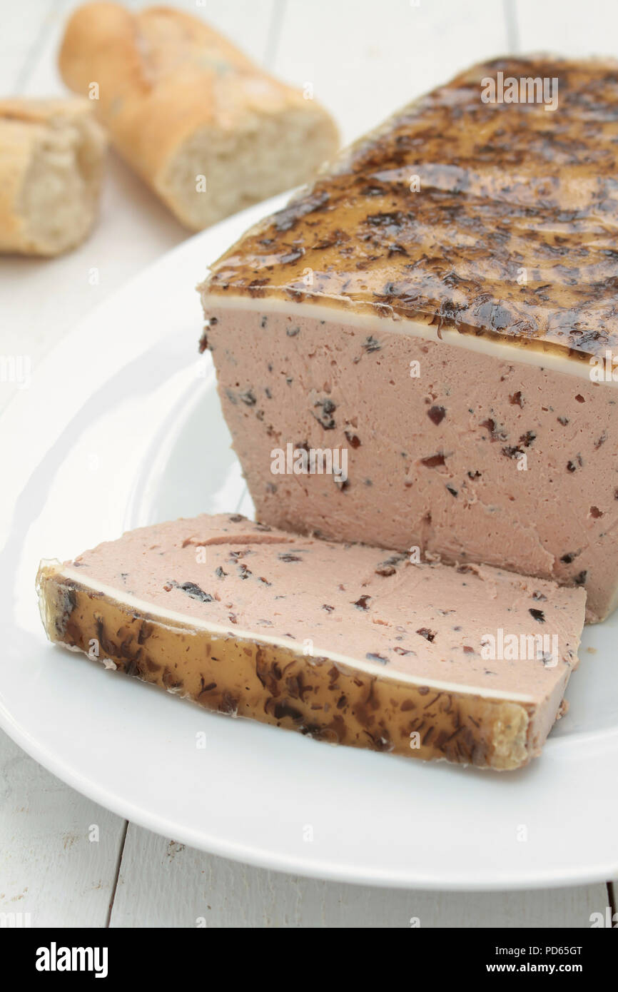 pork pate terrine appetizer Stock Photo Alamy