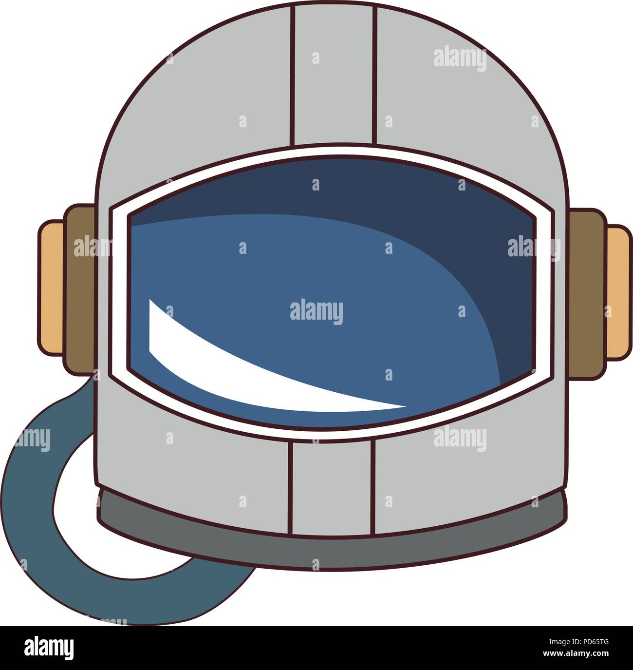 Astronaut helmet isolated Stock Vector