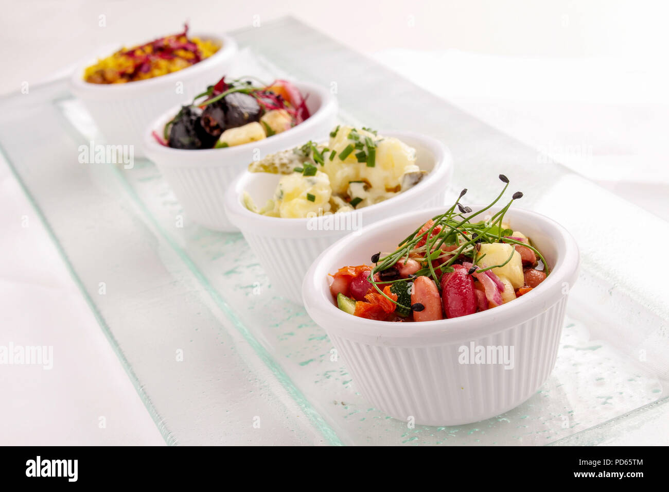 cold buffet salad side dish selection Stock Photo Alamy