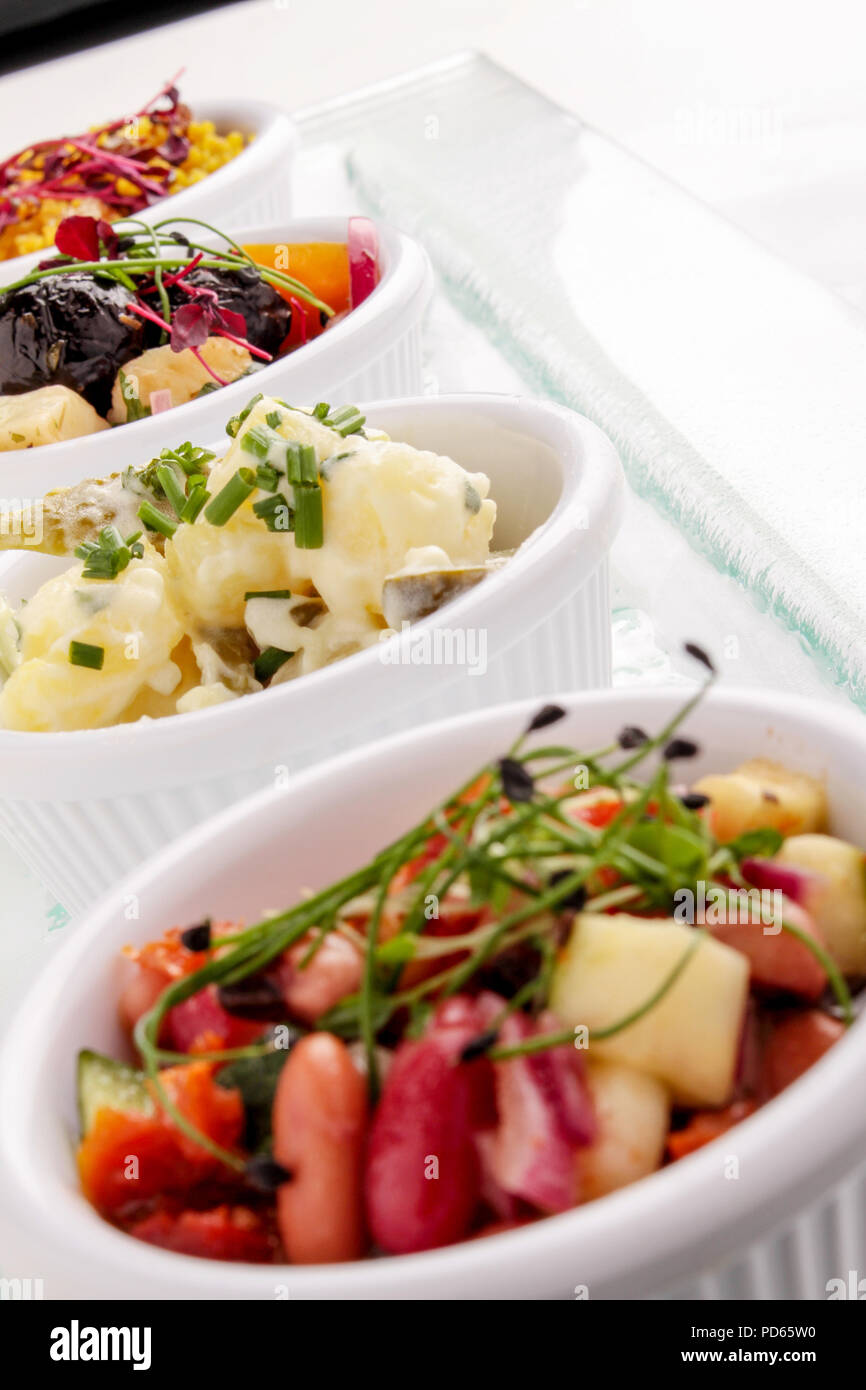cold buffet salad side dish selection Stock Photo Alamy