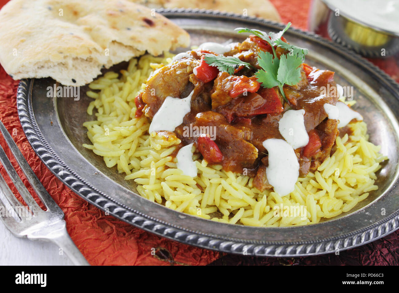 traditional indian curry meal Stock Photo - Alamy