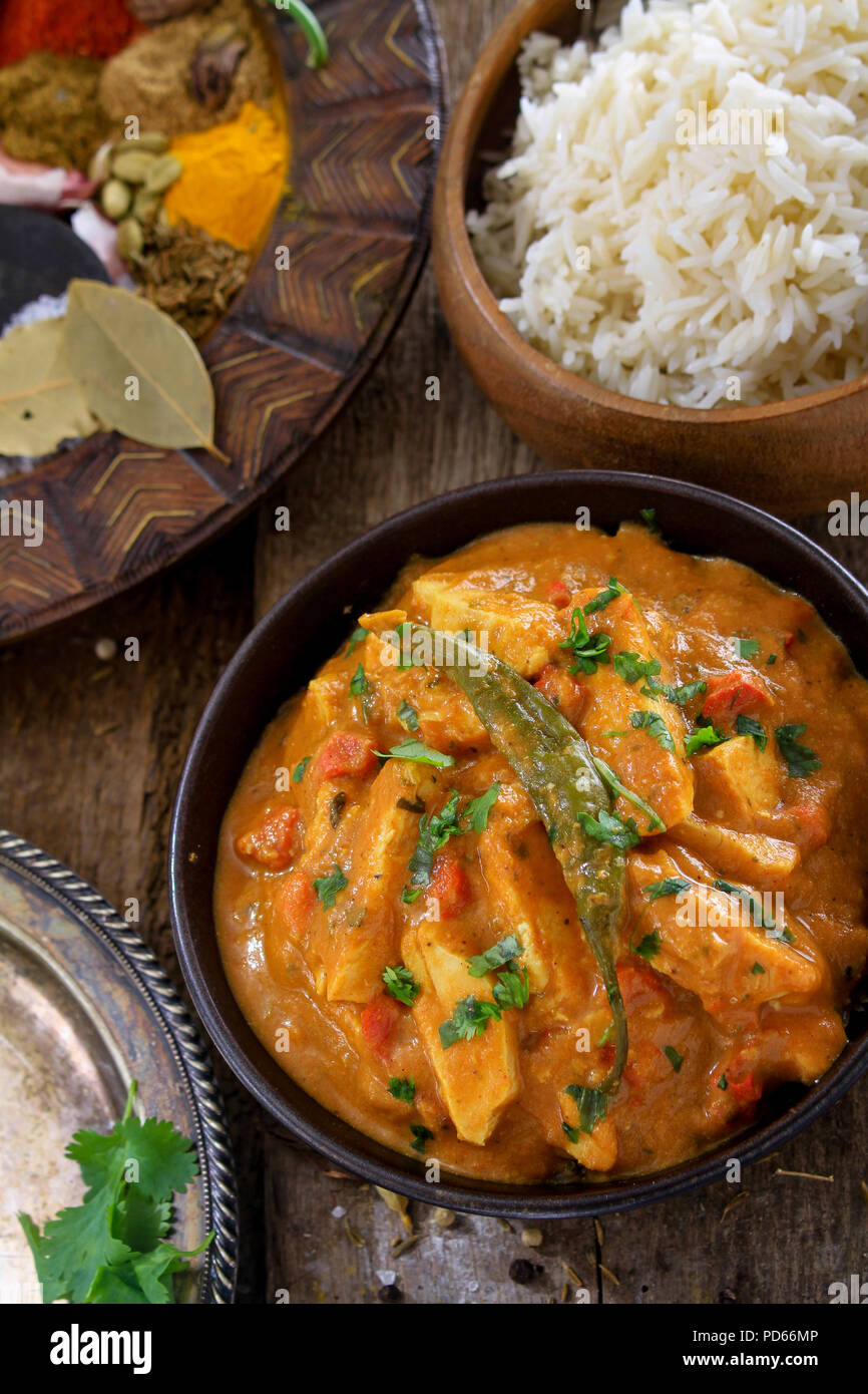 Traditional Indian Curry Meal Stock Photo Alamy