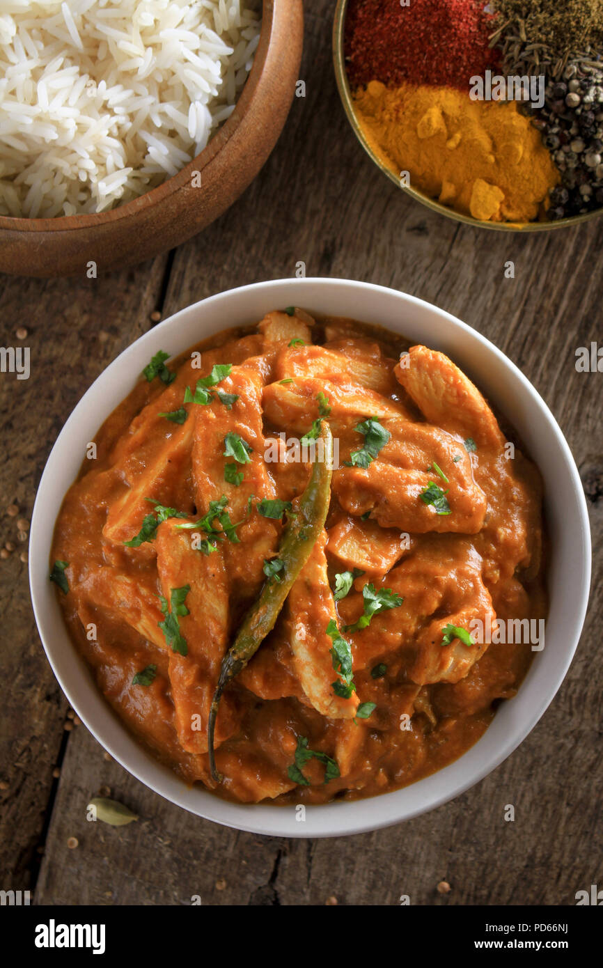 traditional indian curry meal Stock Photo - Alamy