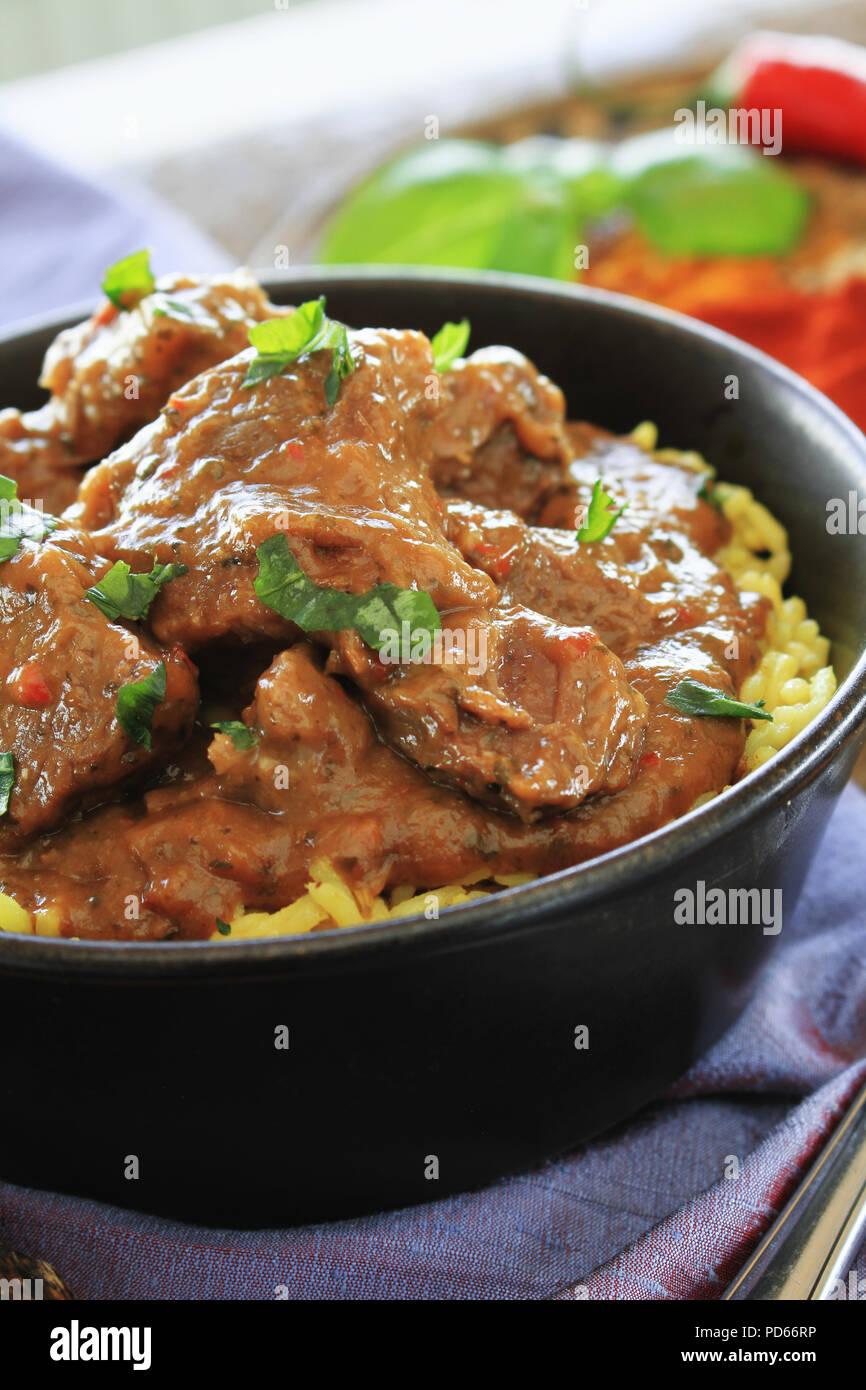 traditional indian curry meal Stock Photo - Alamy