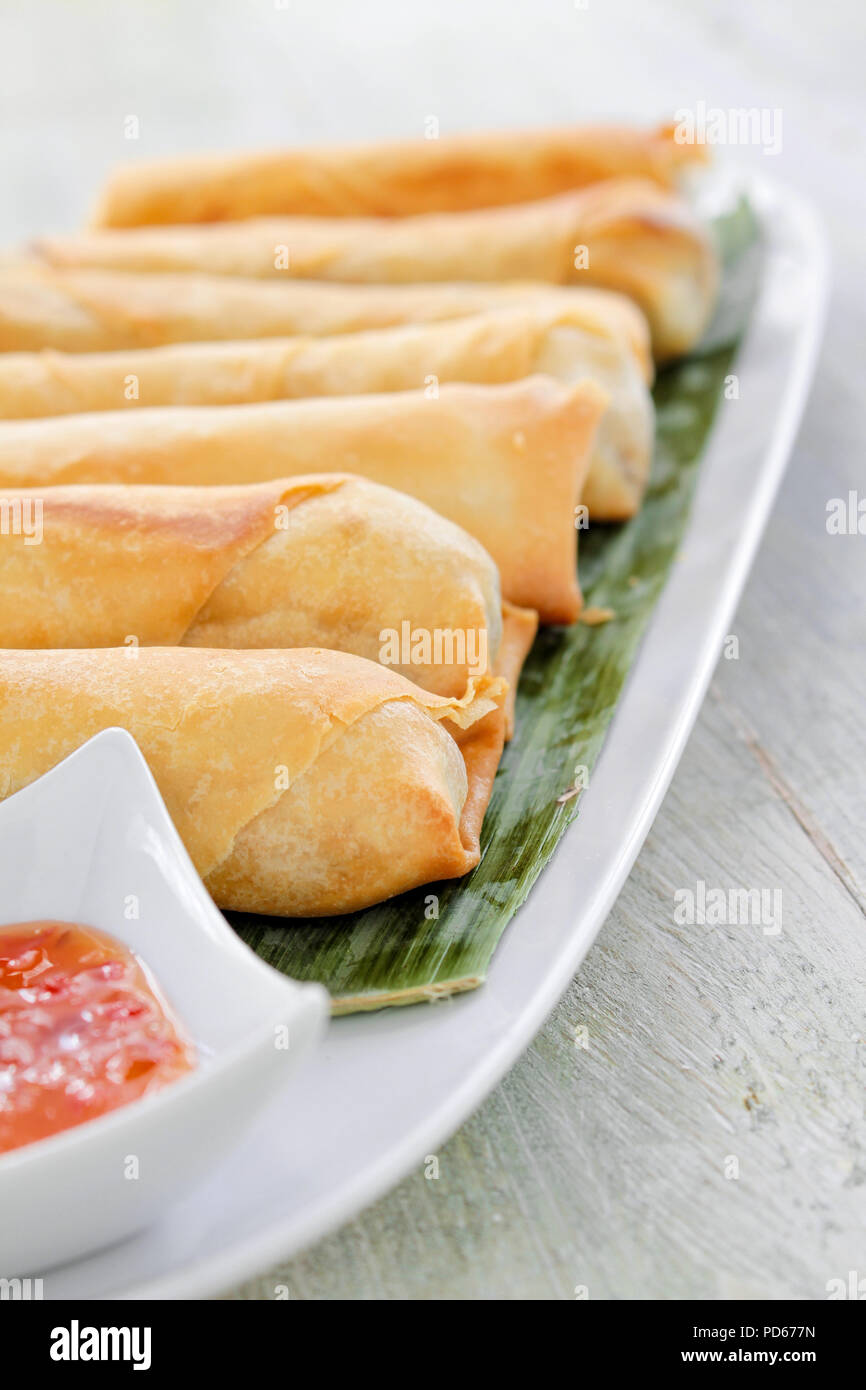 Chop suey rolls hi-res stock photography and images - Alamy