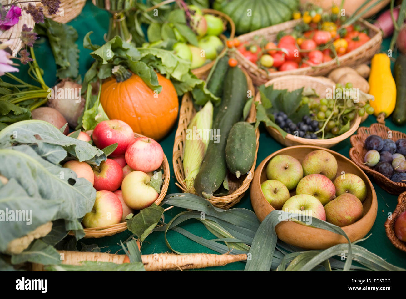 Fruit and vegetable display Stock Photo Alamy