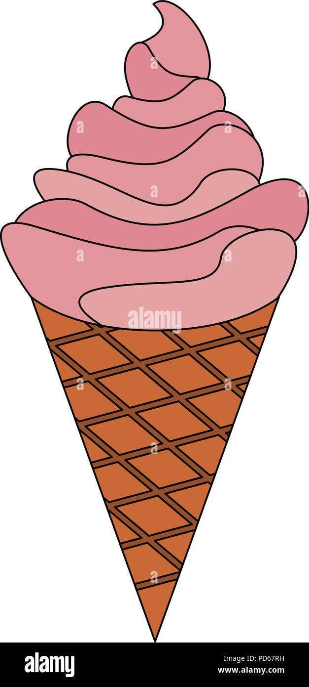Delicious ice cream cone Stock Vector Image & Art - Alamy