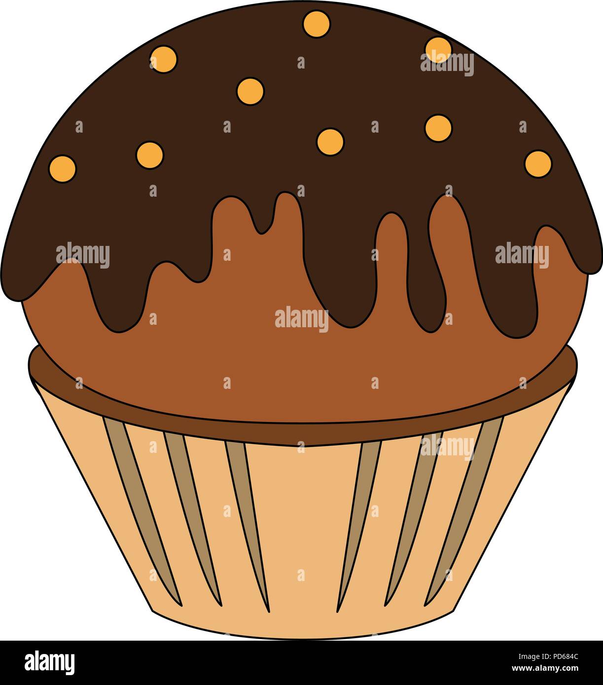 Cupcake dessert isolated Stock Vector Image & Art - Alamy