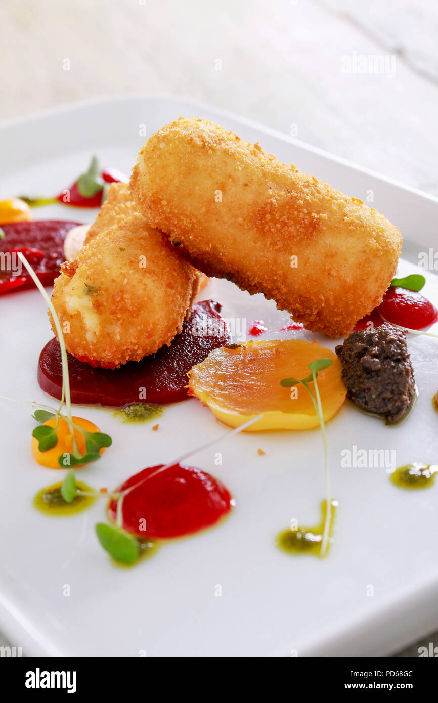 Plated croquette appetizer hires stock photography and images Alamy