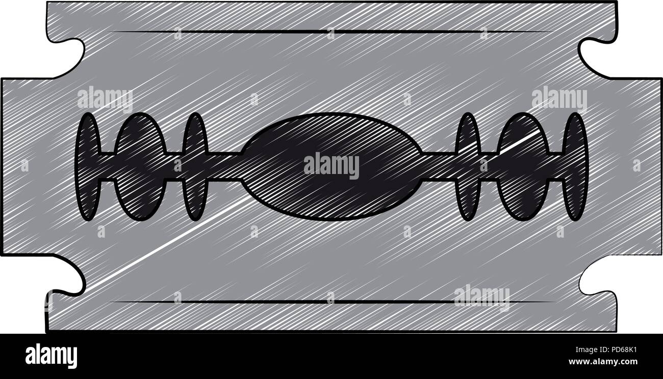 Razor blade isolated scribble Stock Vector Image & Art - Alamy