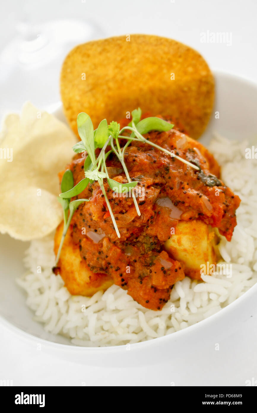 traditional indian curry meal Stock Photo - Alamy