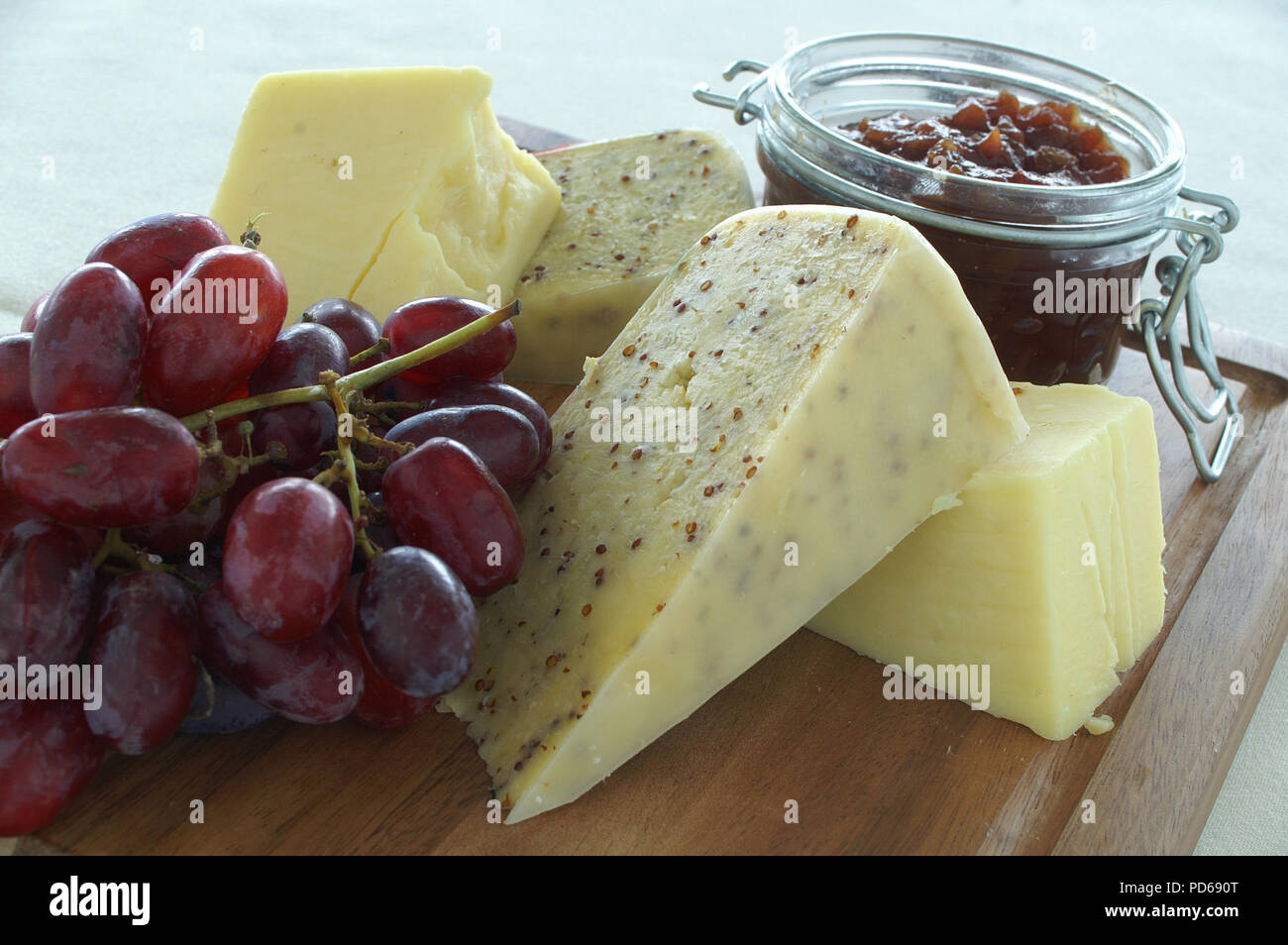 mixed cheese selection Stock Photo Alamy