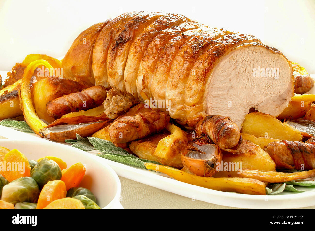 roast christmas turkey dinner Stock Photo - Alamy