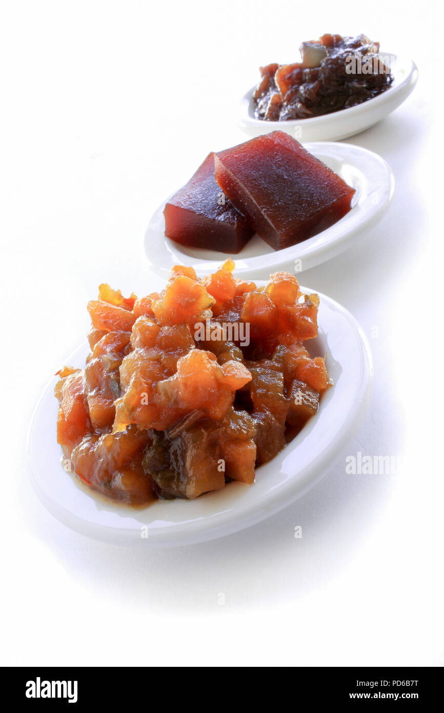 chutney pickle relish in dish Stock Photo