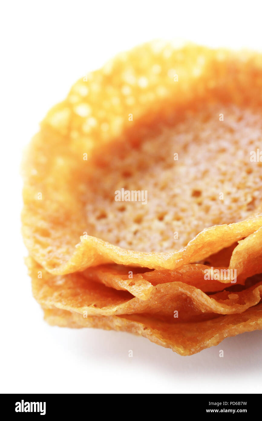 brandy snap baskets Stock Photo Alamy