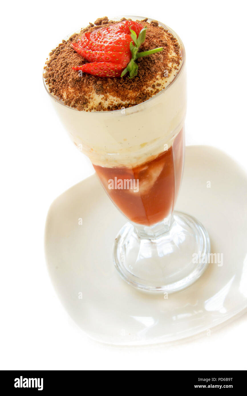 traditional English trifle dessert Stock Photo Alamy