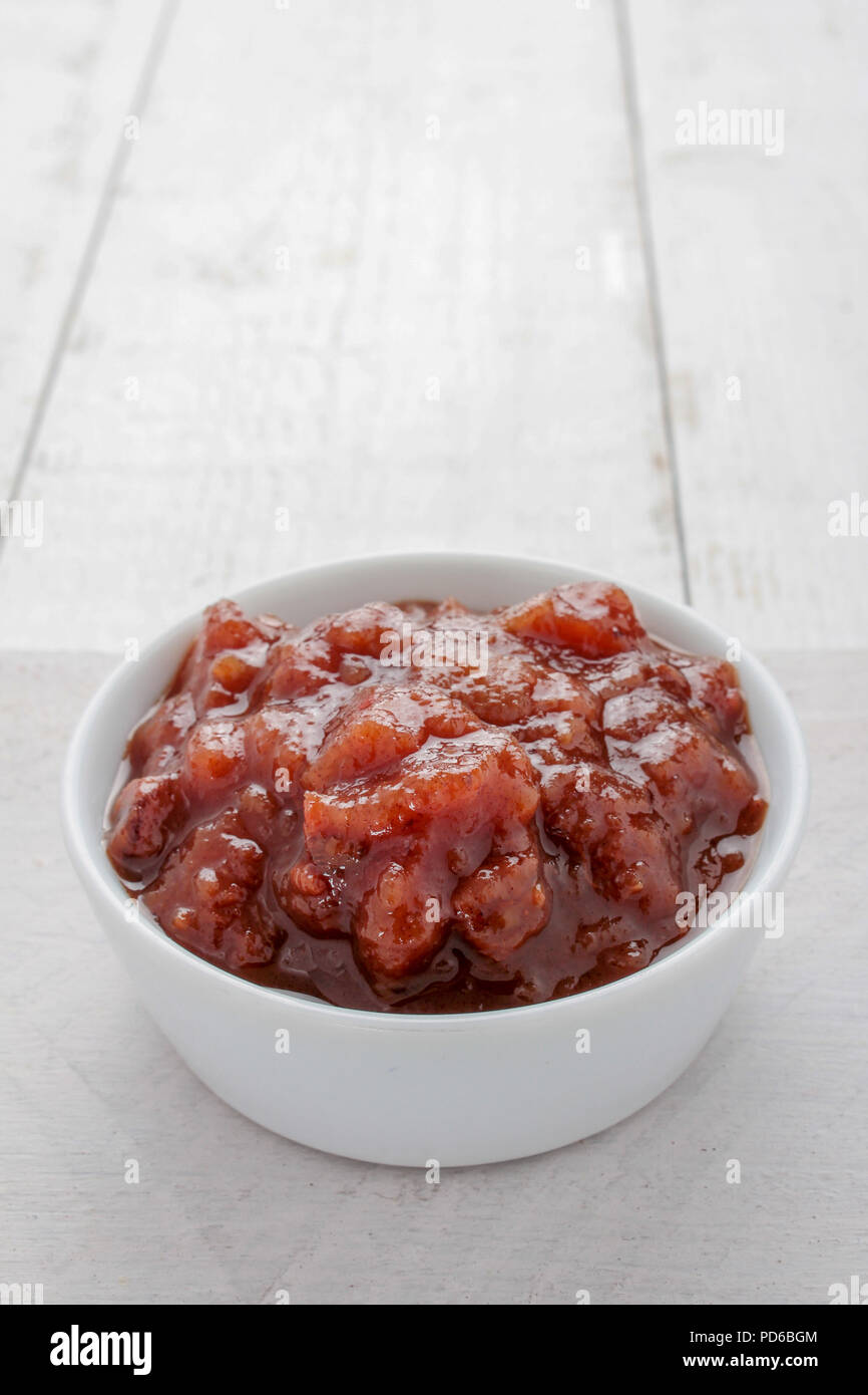chutney pickle relish in dish Stock Photo Alamy