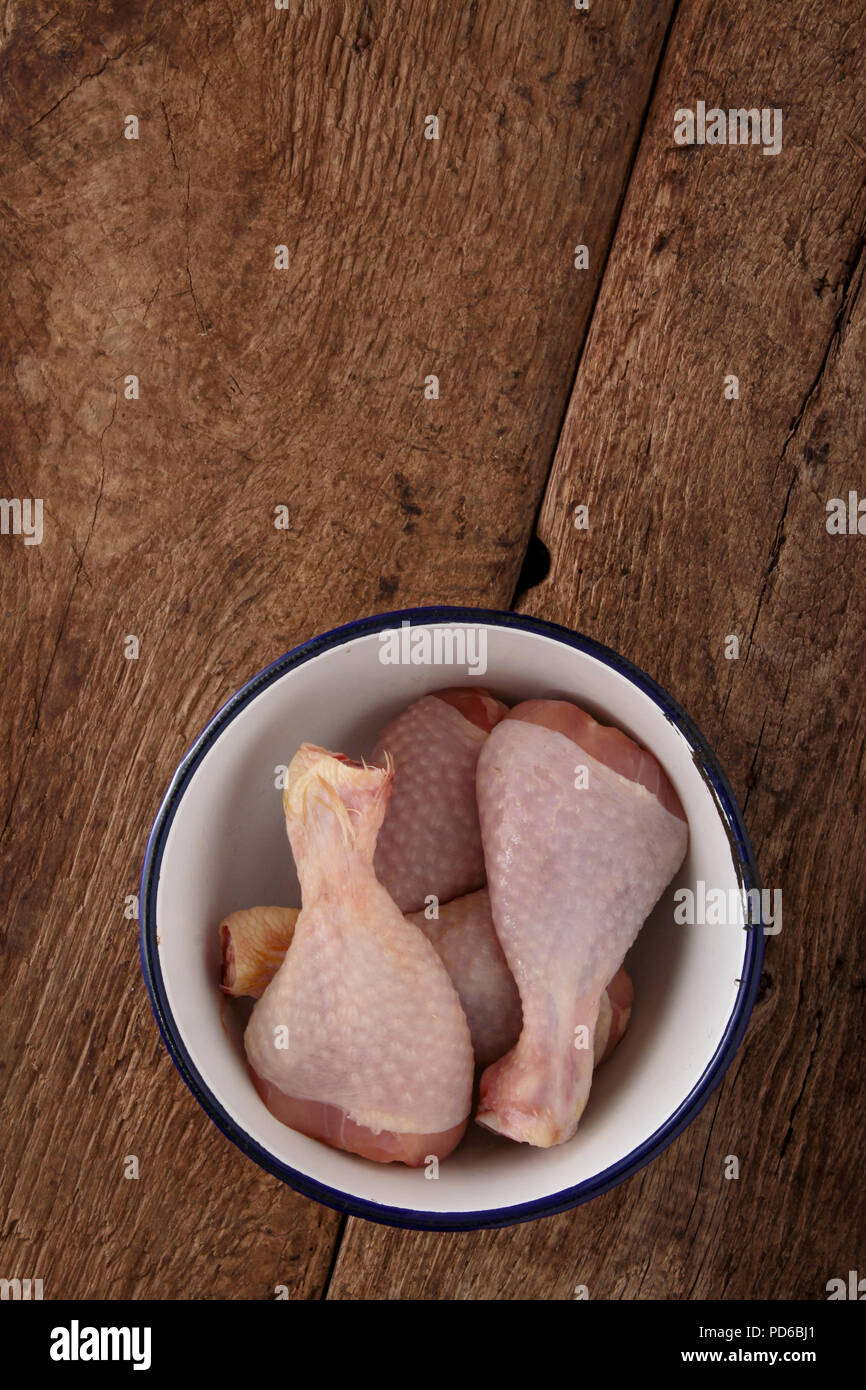 raw chicken portions Stock Photo