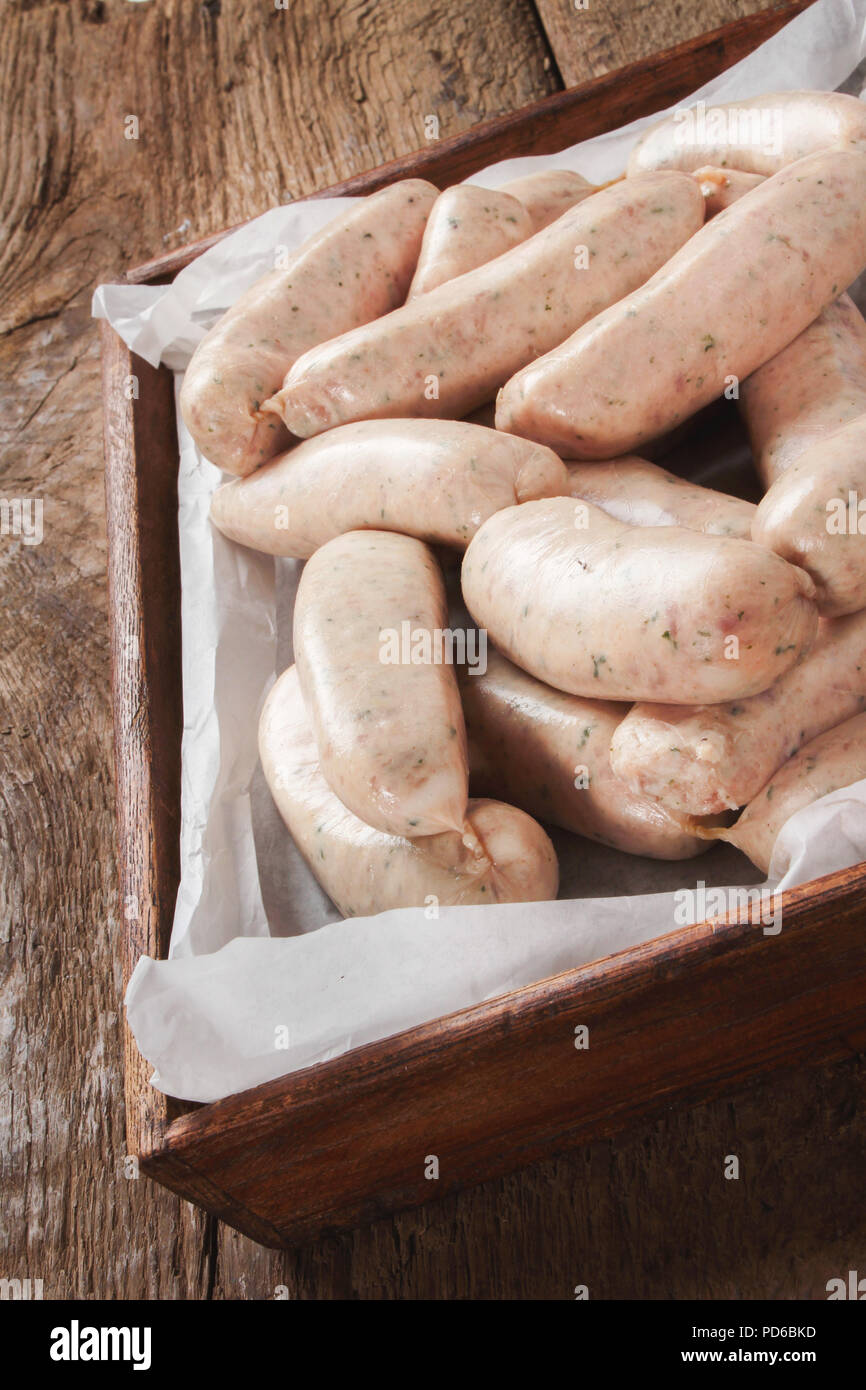 traditional raw British sausages Stock Photo Alamy