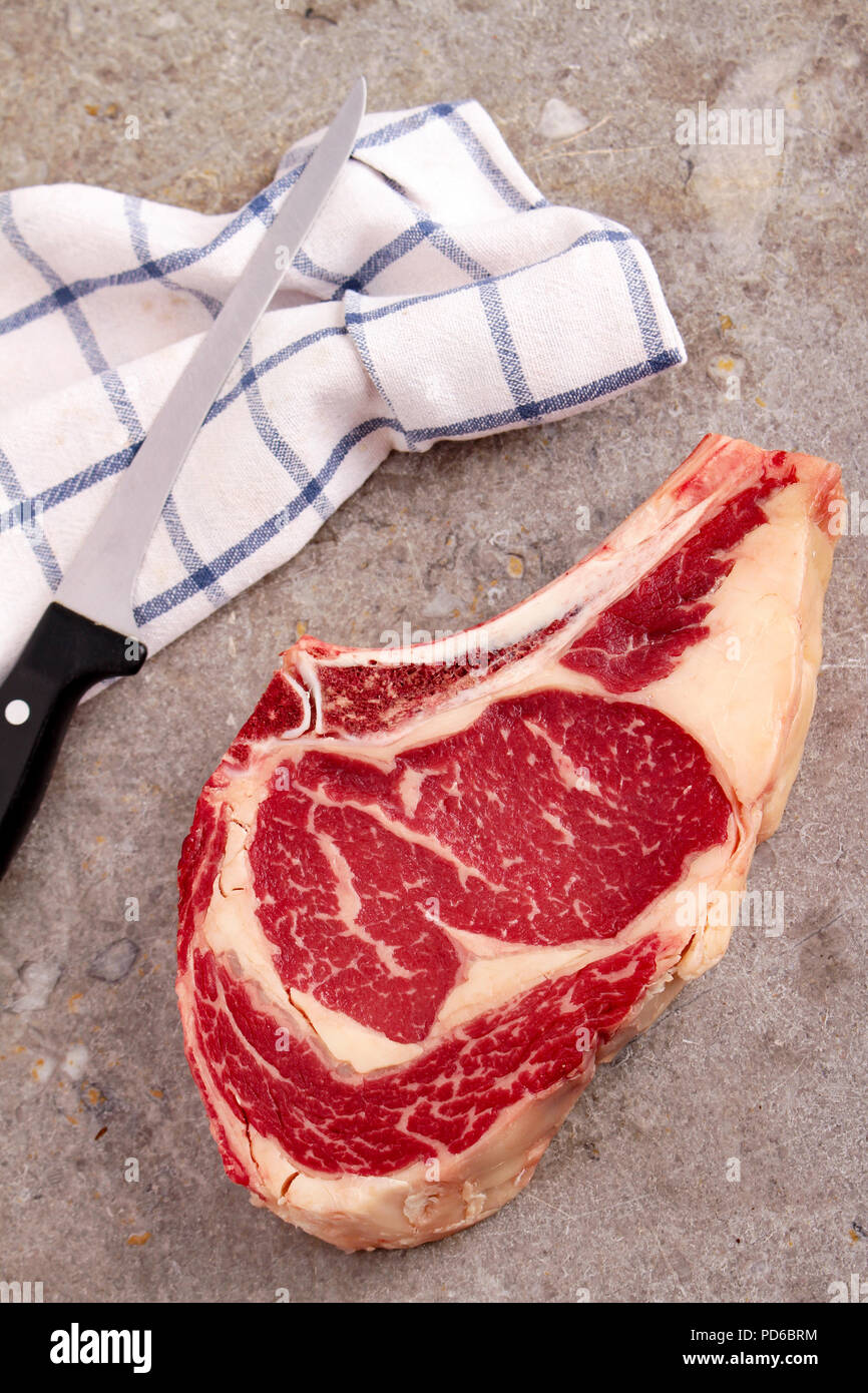 aged beef steak cut Stock Photo Alamy