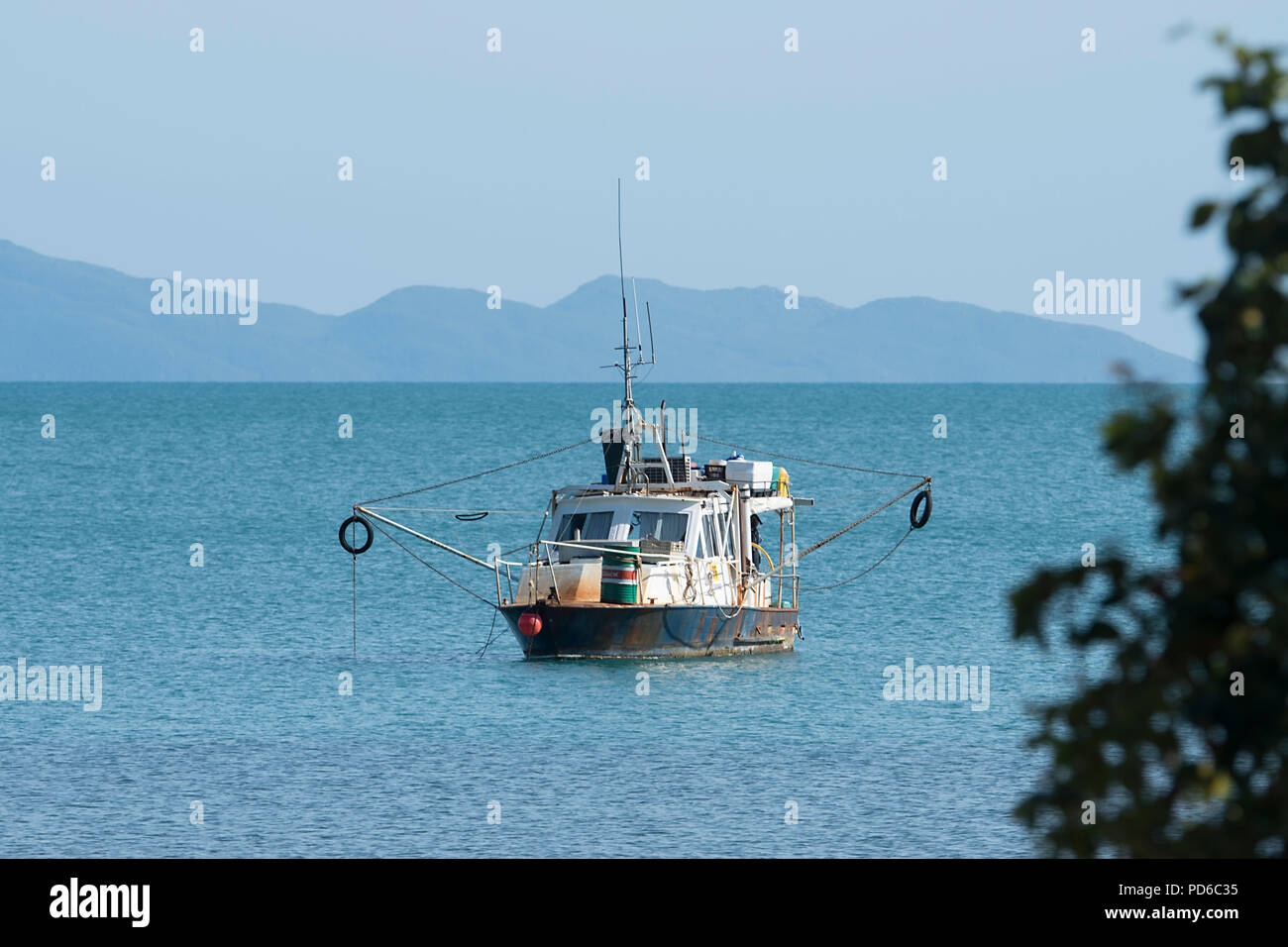 Fishing boat off Portland Roads, Cape York Peninsula, Far North