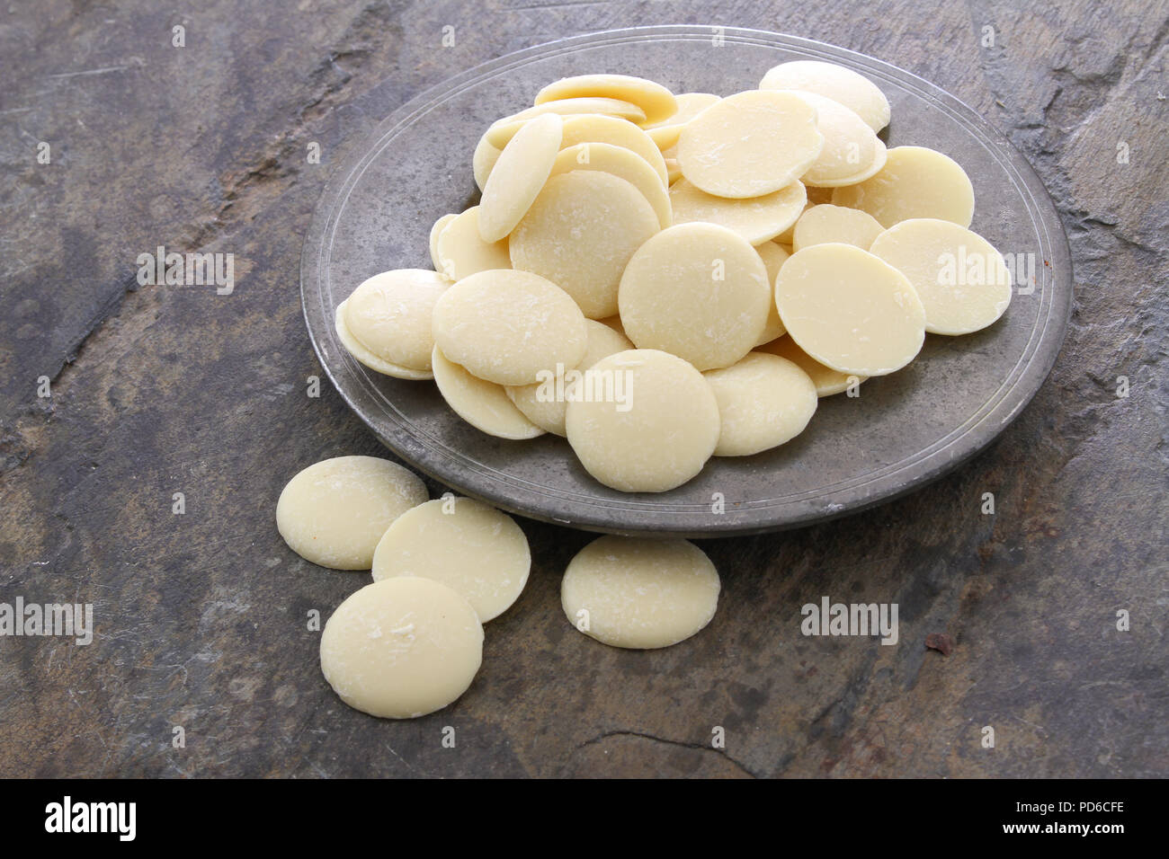 white confectioners chocolate Stock Photo Alamy