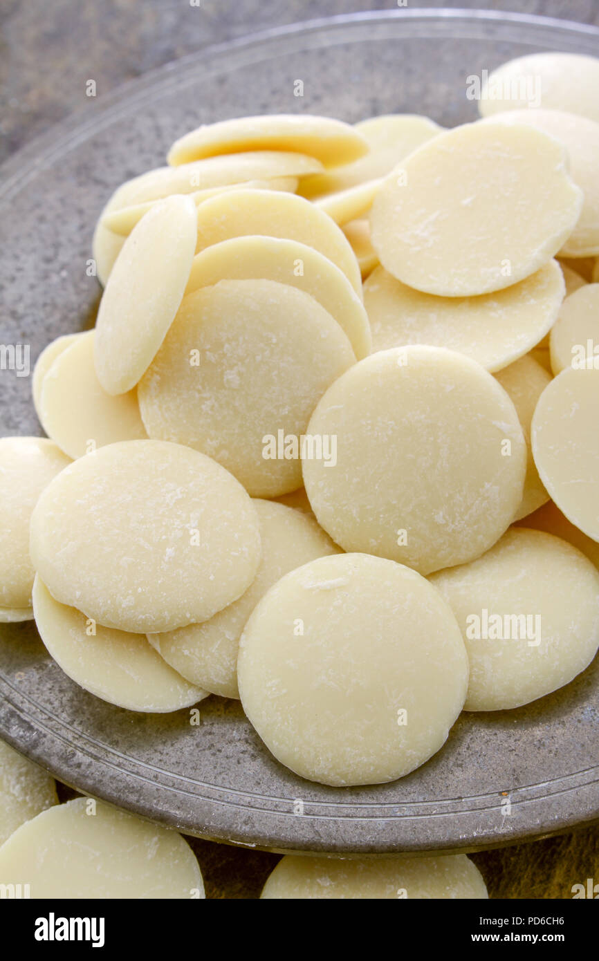 white confectioners chocolate Stock Photo Alamy