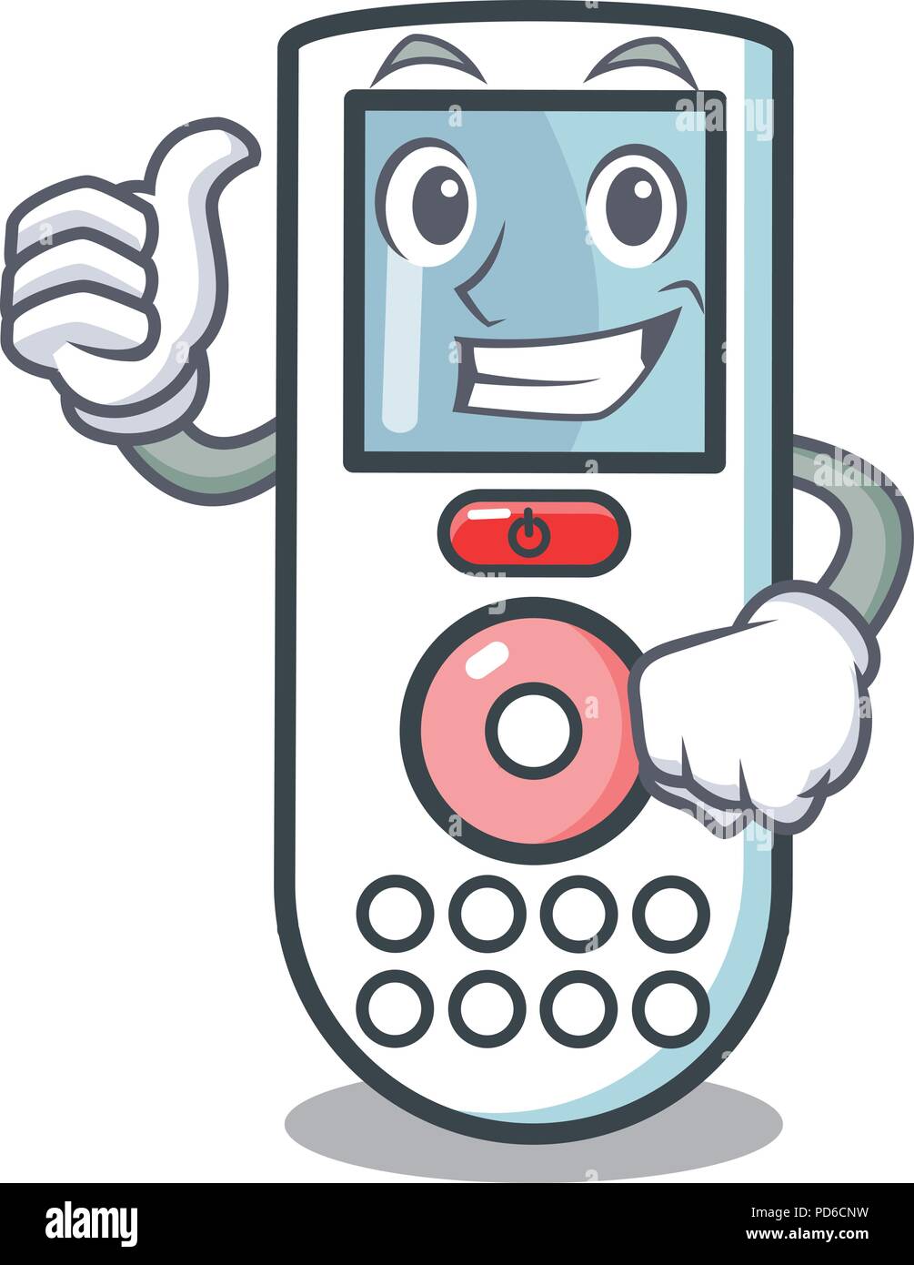 Thumbs up remote control character cartoon Stock Vector Image & Art - Alamy