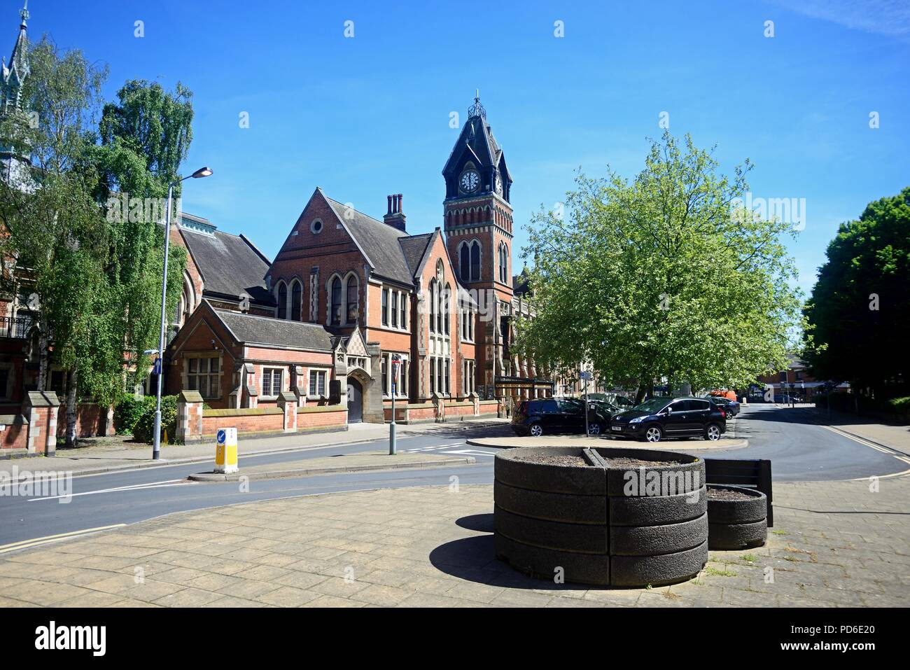 View of the Victorian Town Hall in King Edward Place, Burton upon Trent