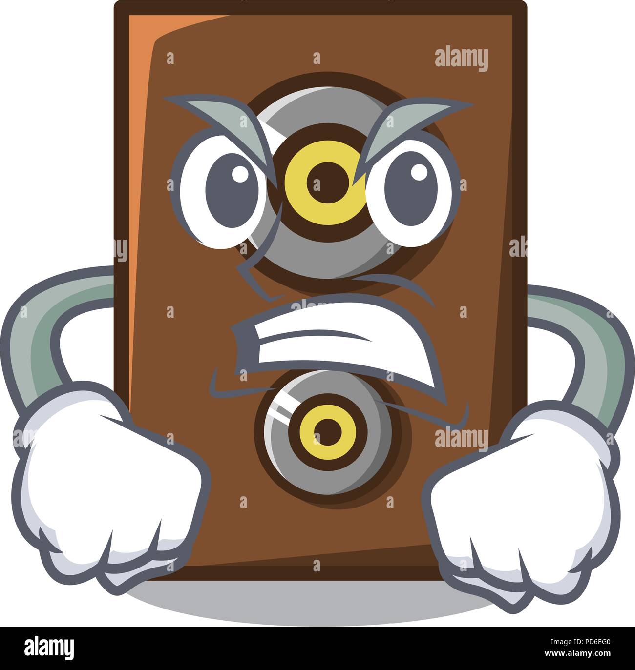 Angry speaker mascot cartoon style Stock Vector Image & Art - Alamy
