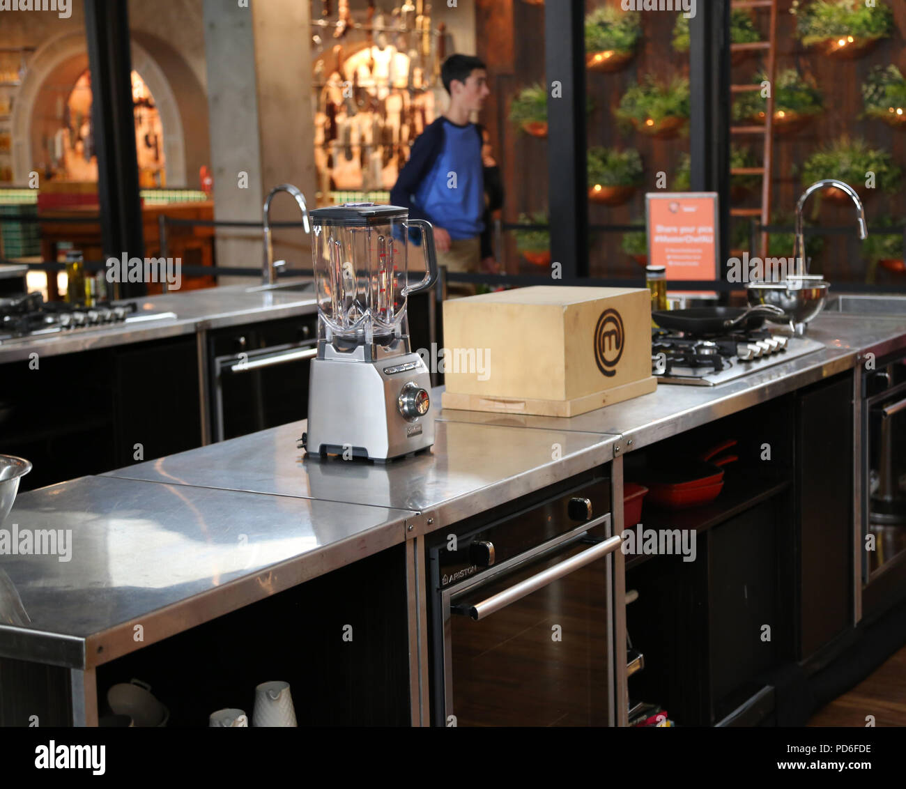 Masterchef Television Cooking Show Film Location Australia Stock