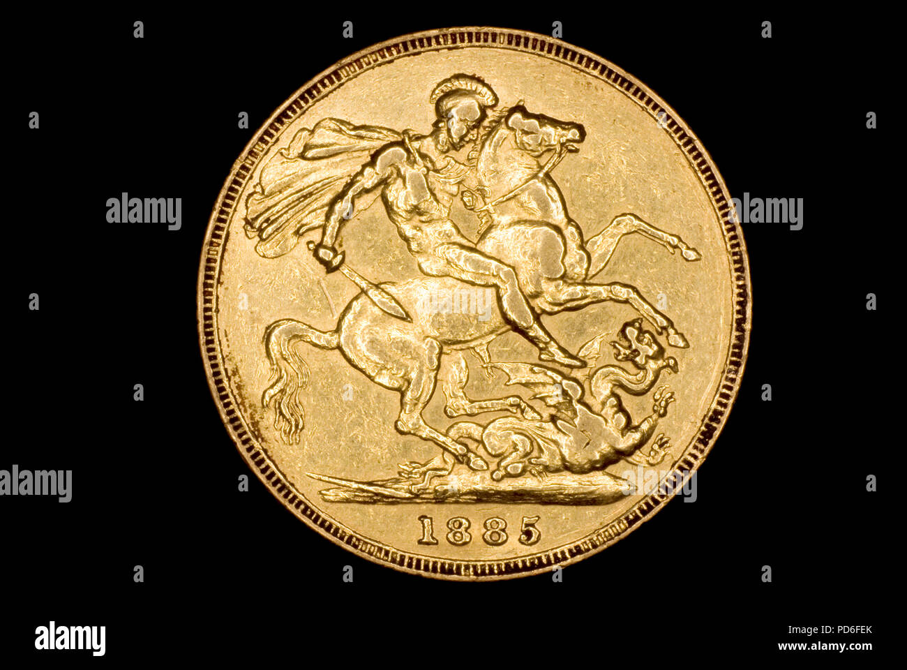 Gold Sovereign Stock Photo