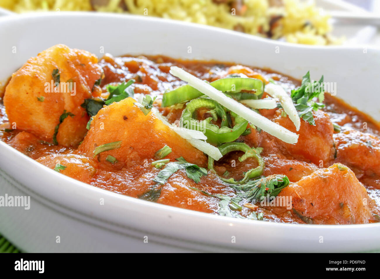 traditional indian curry meal Stock Photo - Alamy