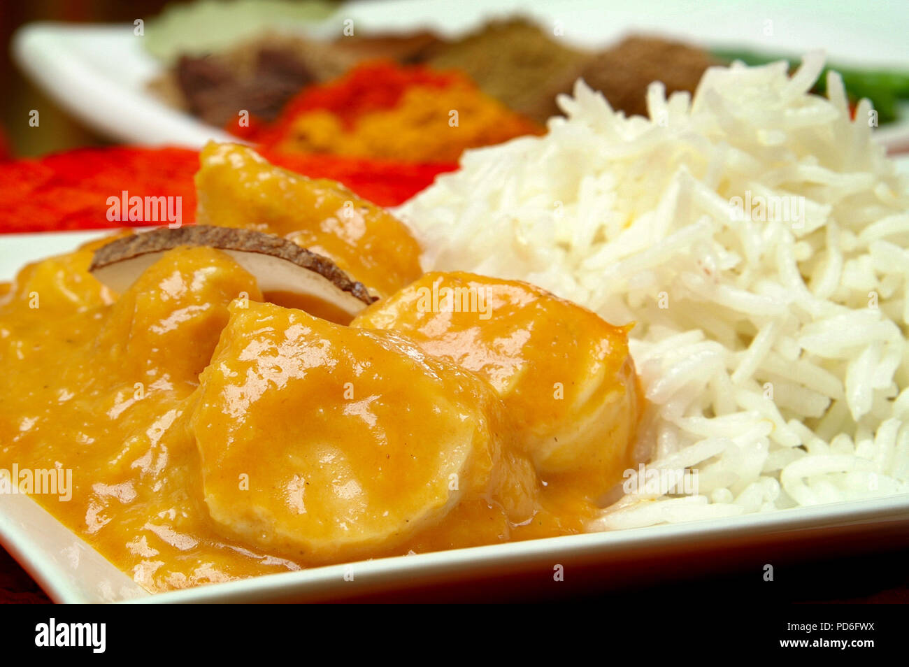 traditional indian curry meal Stock Photo - Alamy