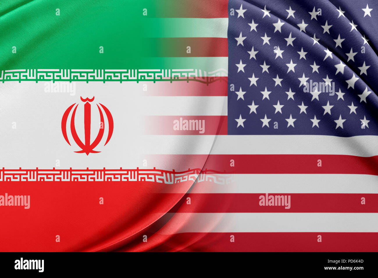 USA and Iran Stock Photo Alamy