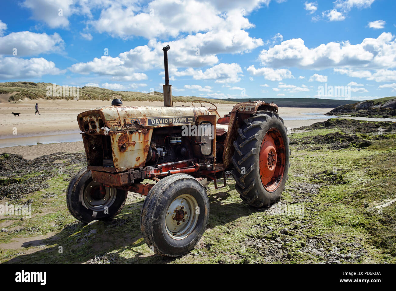 David brown tractor in water hi-res stock photography and images - Alamy