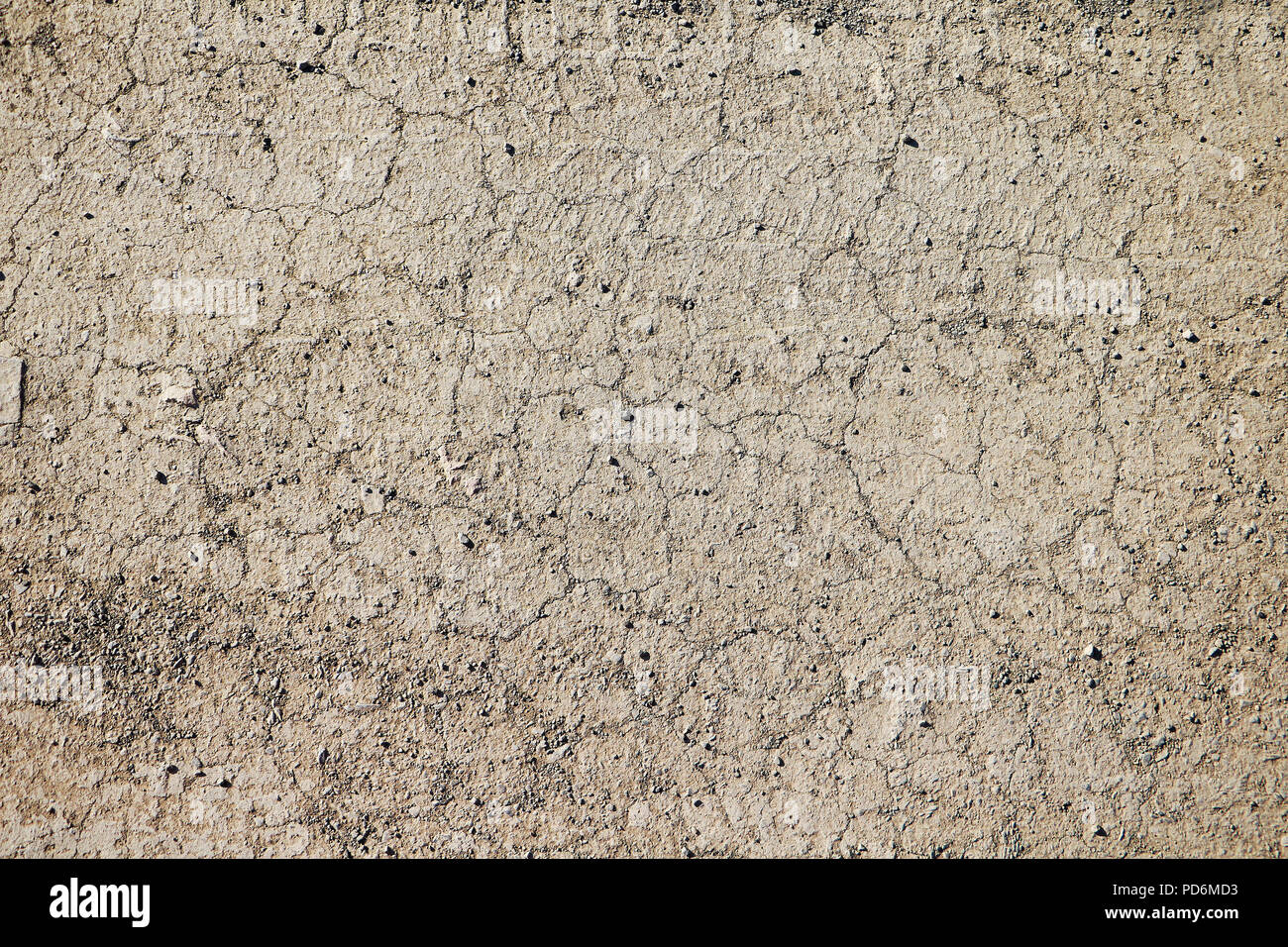 Texture of dry cracked earth. The desert background. The global shortage of water on the planet. Cracks on brown land or soil as a symbol of hot clima Stock Photo