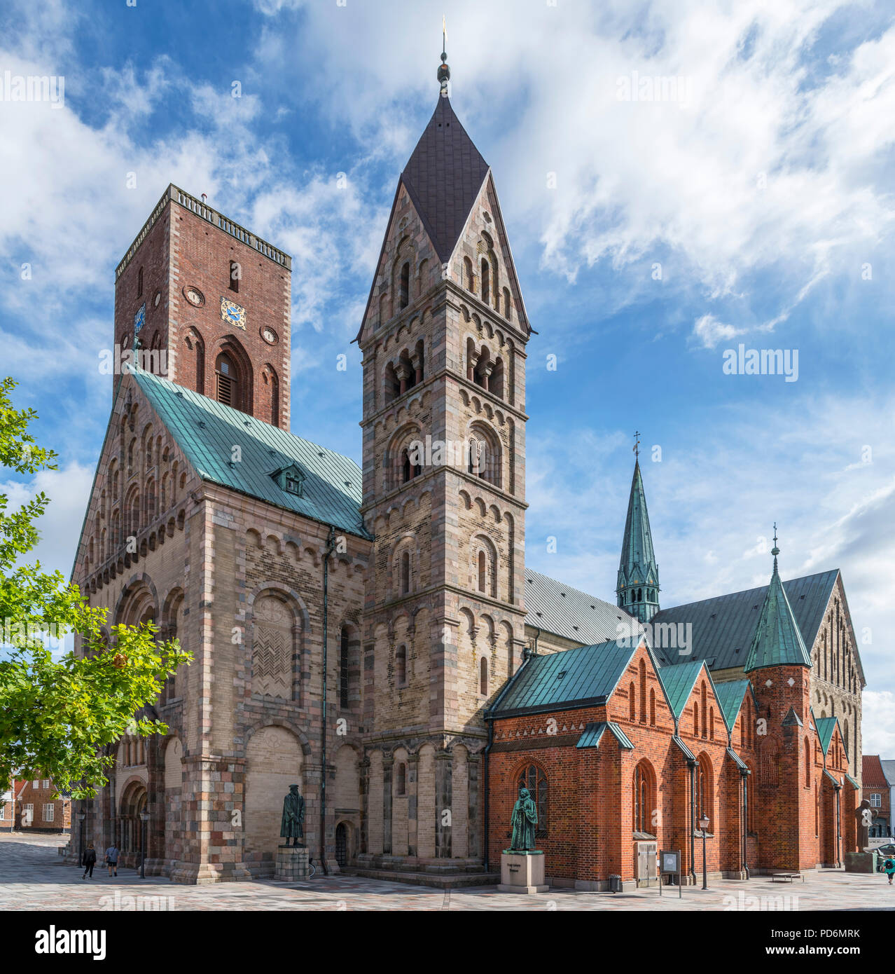 Ribe Cathedral (Ribe Domkirke) in the historic town of Ribe, the oldest ...