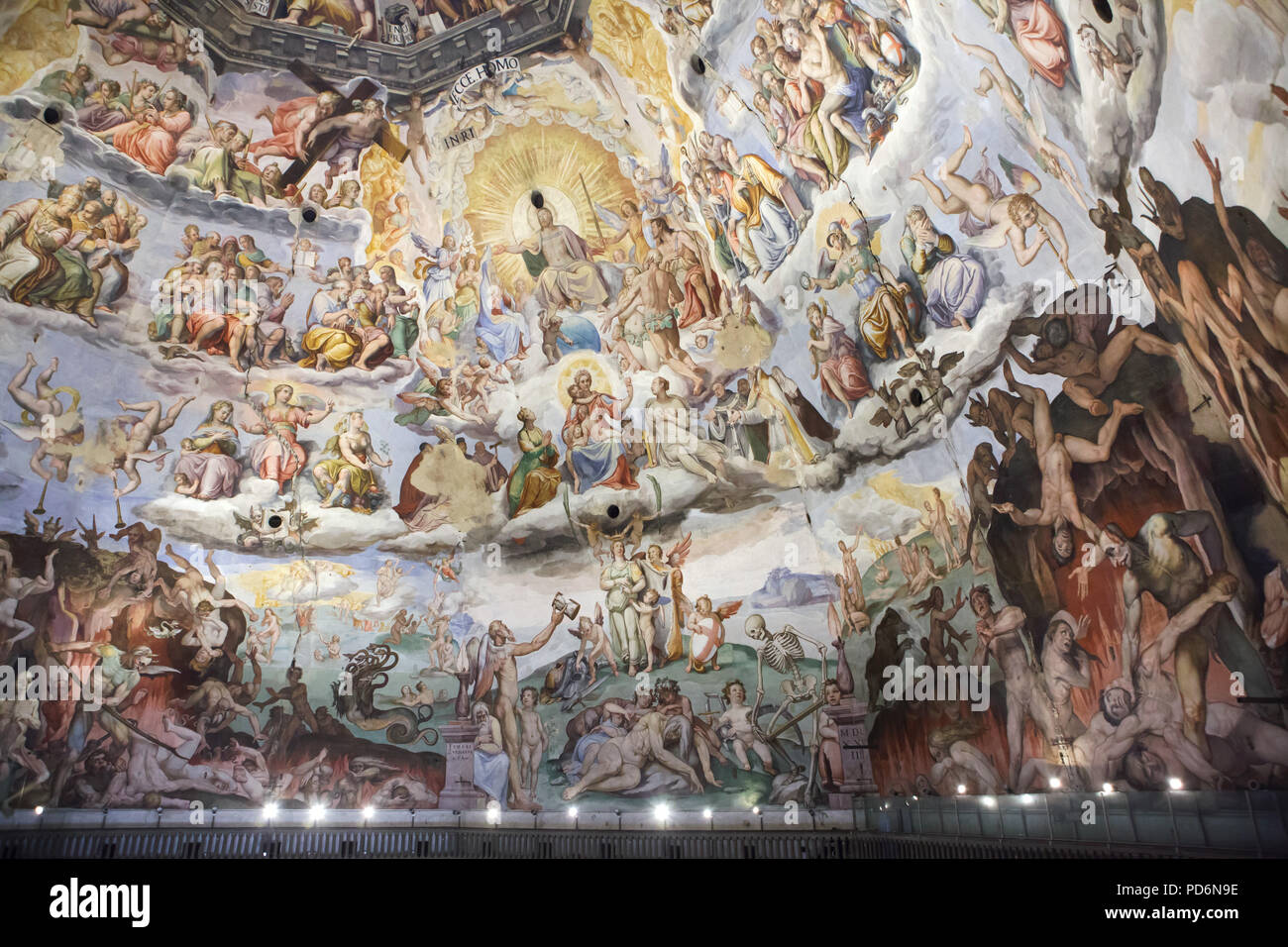 Last Judgment depicted in the fresco by Italian Renaissance painter ...