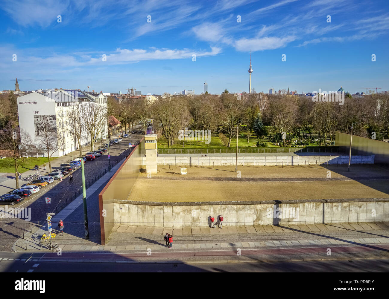 Berlin, The Wall Memorial site Stock Photo