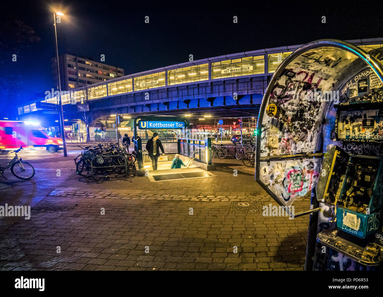 Berlin Kreuzberg Kottbusser Tor Stock Photo