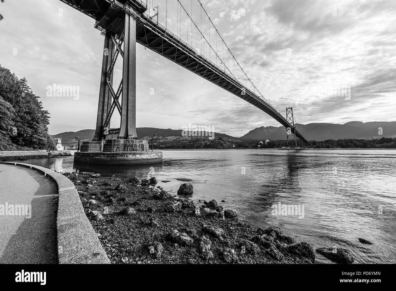 The Lions Gate Bridge Stock Photo Alamy