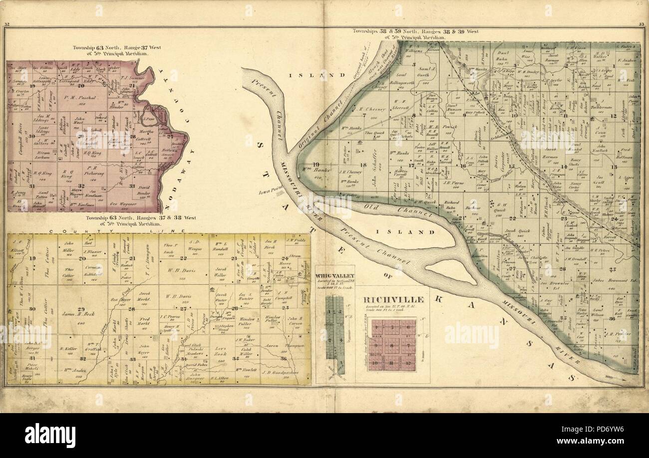 An illustrated historical atlas map of Holt County, Mo. carefully compiled from personal