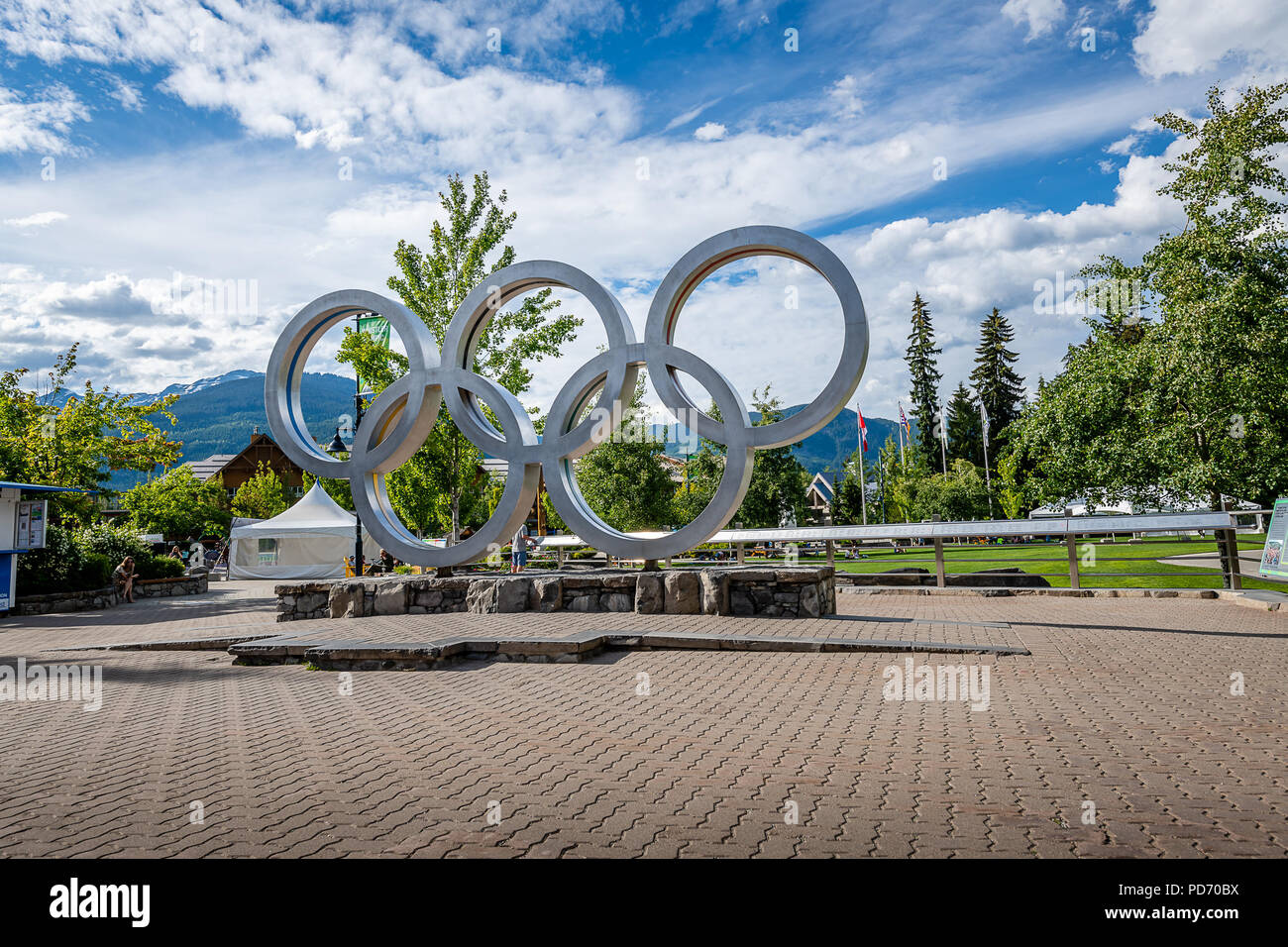 Olympic Park in Whistler Stock Photo