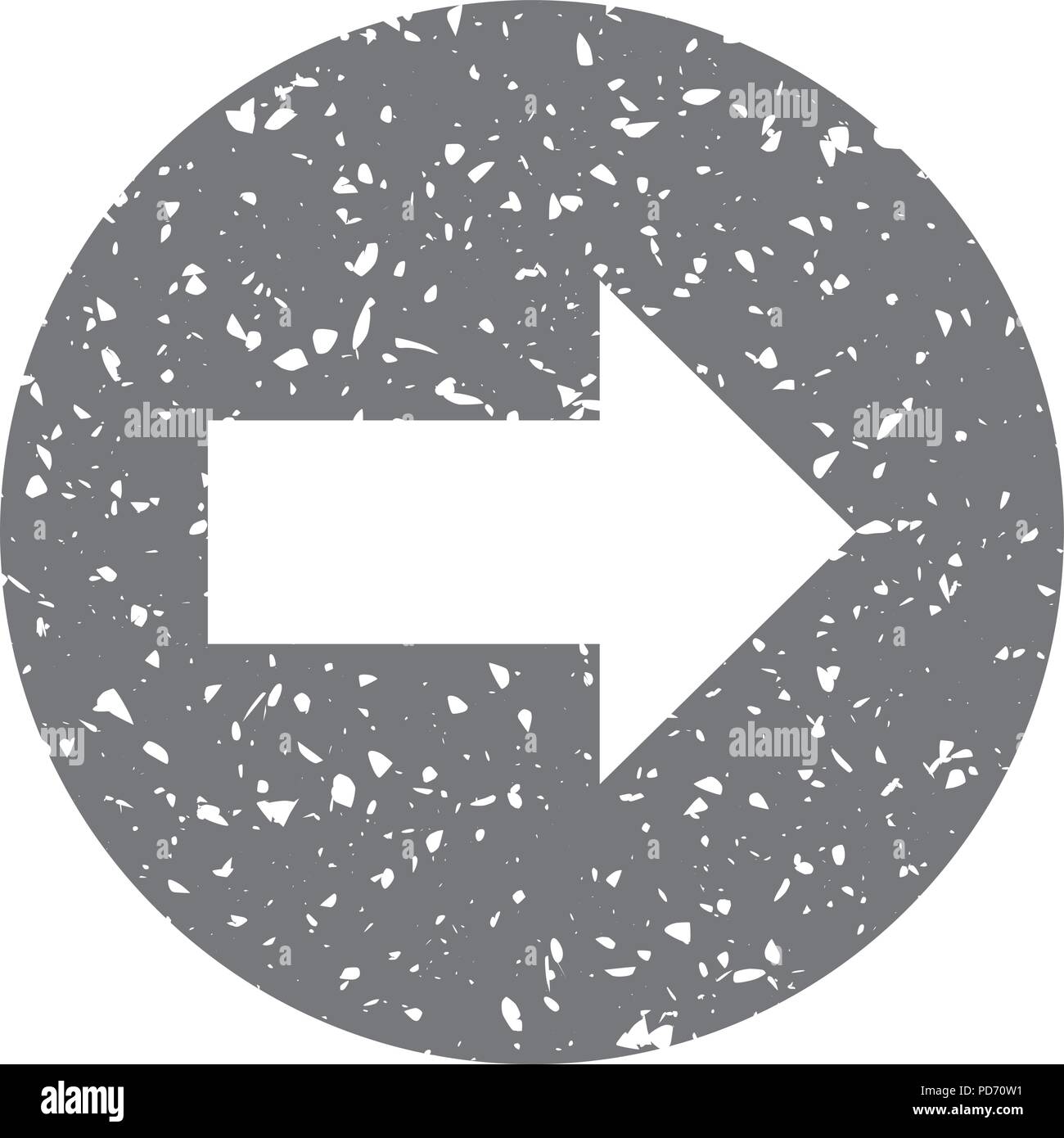 Grunge icon - Arrow Stock Vector Image & Art - Alamy