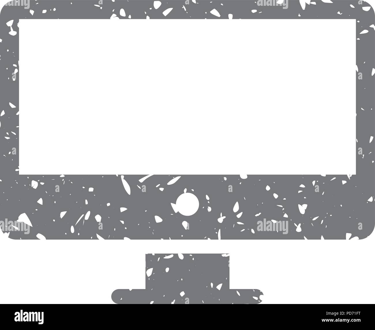 Front view modern desktop Stock Vector Images - Alamy