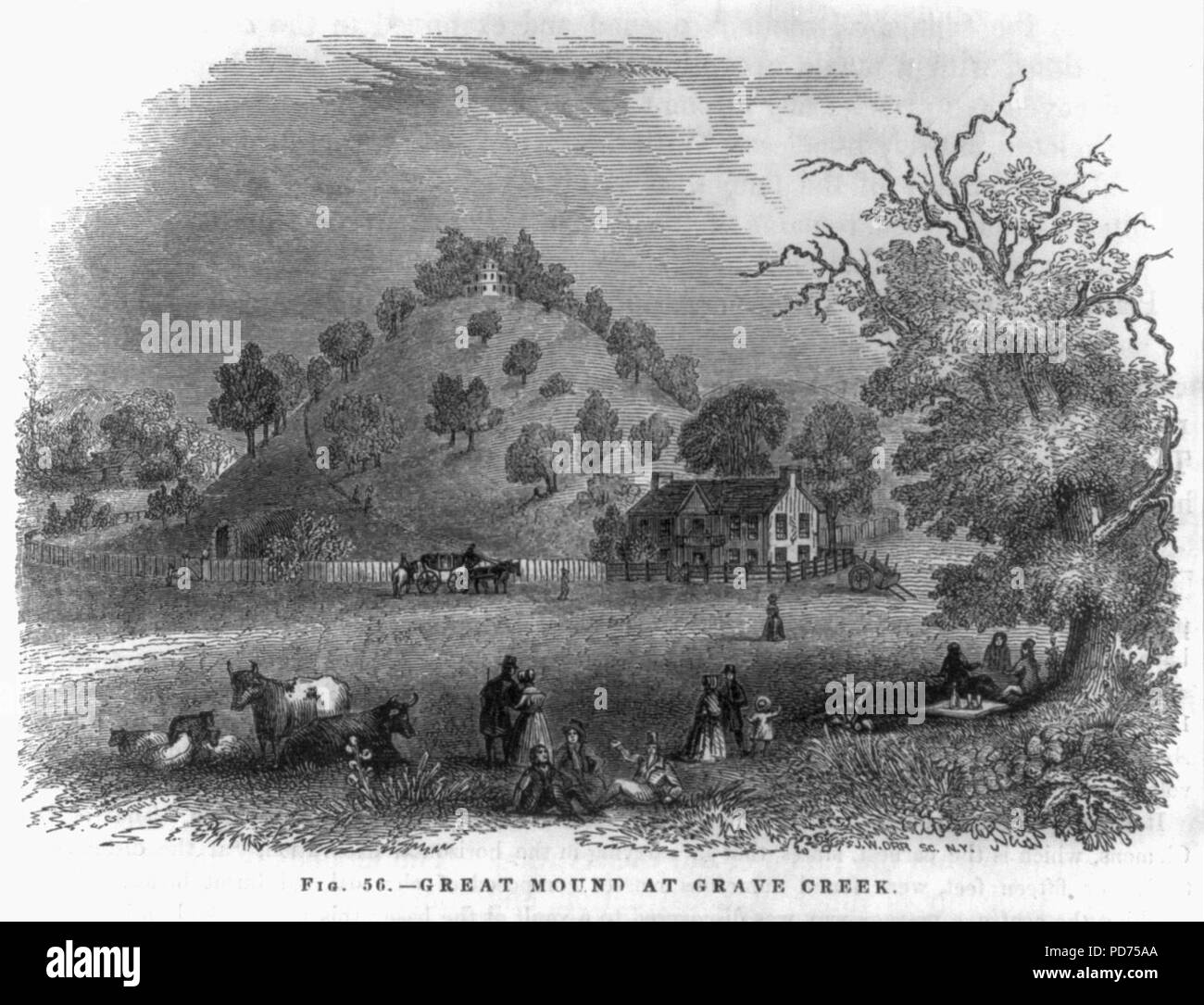 Grave creek burial mound hires stock photography and images Alamy