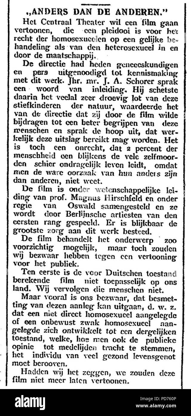 Anders dan de anderen Stock Photo Alamy