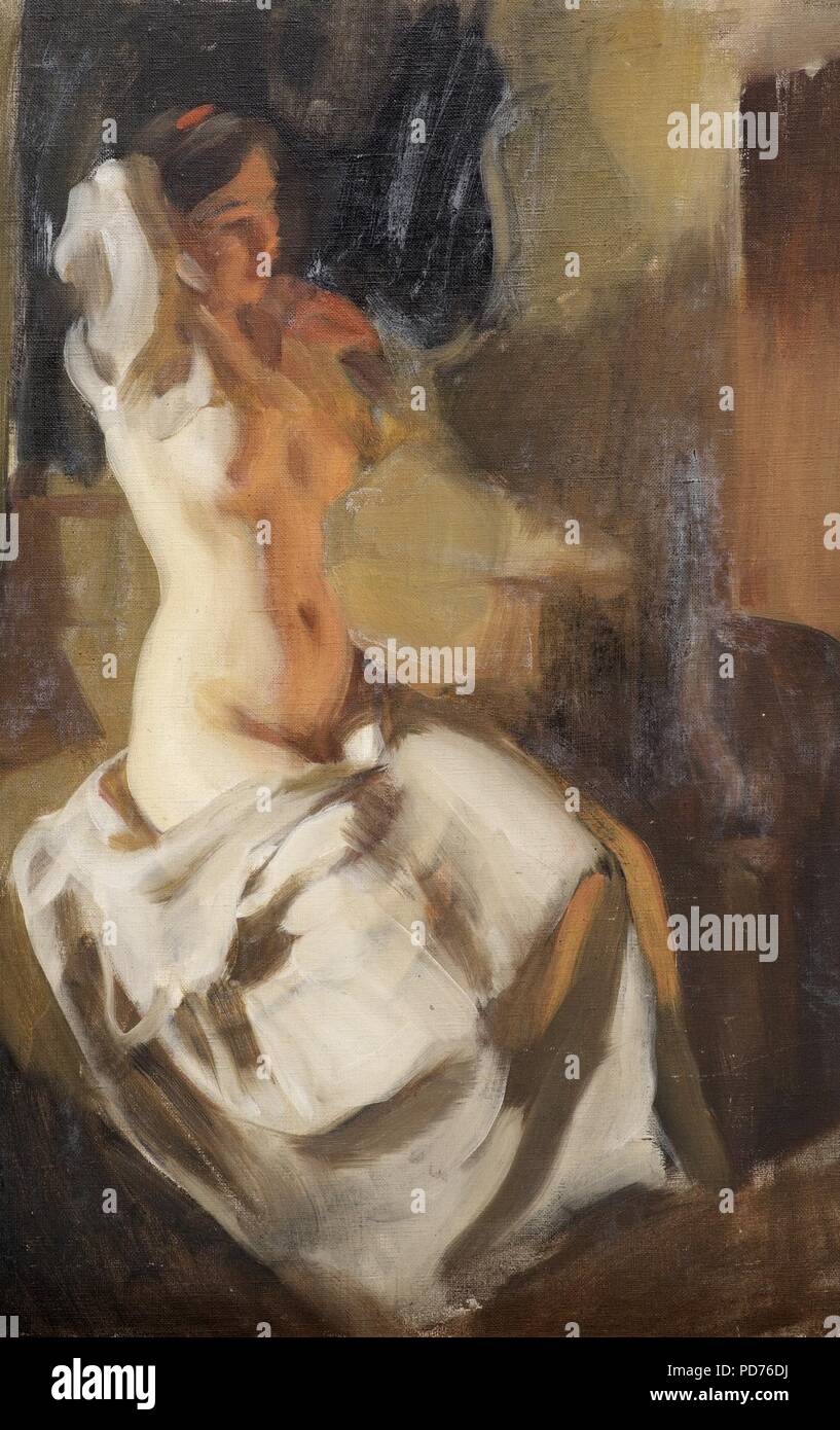 Anders Zorn Naket I Eldsken Stock Image Anders Zorn Naket I Eldsken Stock Image